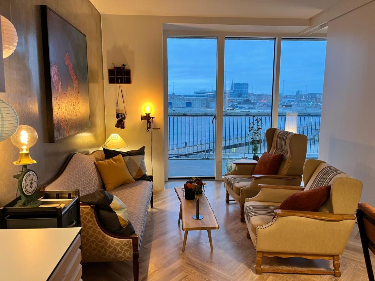 Apartment Directly To Seafront Of Bassin 7 With Big Balcony And Free Parking Орхус Екстер'єр фото